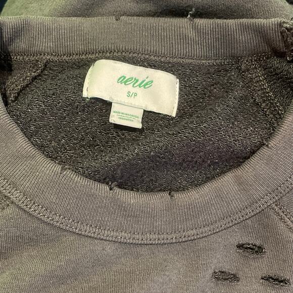 Aerie Distressed Sweatshirt - Picture 3 of 3
